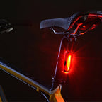 AQY-096 IPX4 Detachable USB Rechargeable Dual Color LED Bike Taillight, White & Red, Blue & Red
