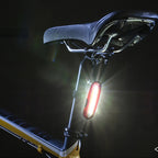 AQY-096 IPX4 Detachable USB Rechargeable Dual Color LED Bike Taillight, White & Red, Blue & Red