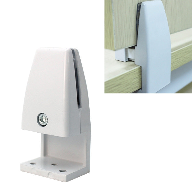 L Shape Aluminum Alloy Office Desktop Screen Fixing Clip Partition Clip (White), L Shape (White) L Shape (White)