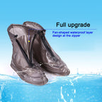 Fashion PVC Non-slip Waterproof Thick-soled Shoe Cover Size: XL, Size: XL