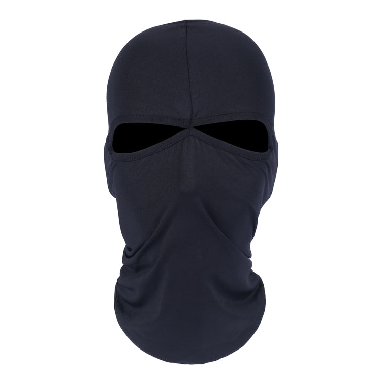 Balaclava Style Unisex Elastic Lycra Dual Holes Biking Head Mask, BT-09 Head Mask(Black) BT-09 Head Mask(Black) Black