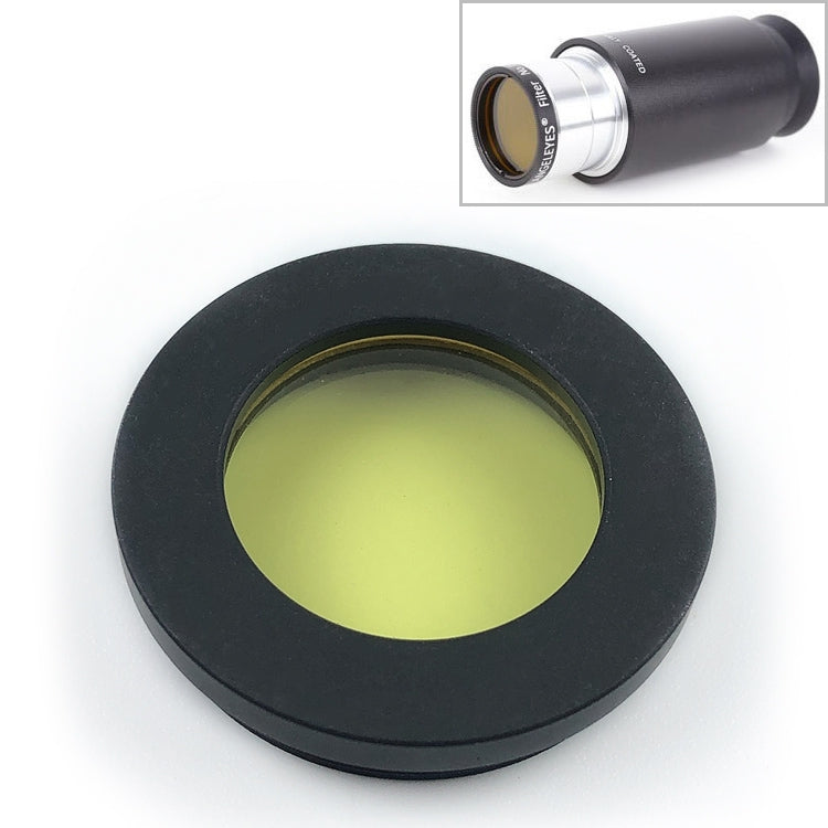 Datyson 5P9954 Astronomical Telescope Accessories 1.25 inch Planet Moon Nebula Filter Neutral Edition, Pink, Green, Blue, Purple, Red, Yellow, Black, Orange – Aluminum Alloy Yellow Yellow