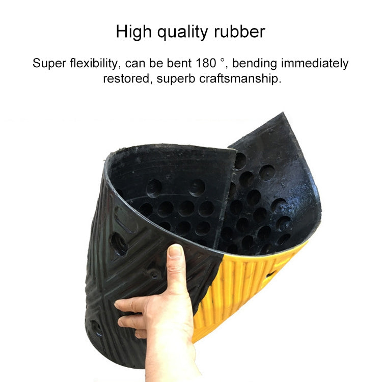 Pair Of Special Round Heads For Rubber Speed Bumps, Diameter: 40cm, Round Head Diameter: 40cm – Wear-resistant