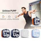 Unitree Pump Portable Home Gym Pump 4.4-44lbs Adjustable Resistance Cable Machine, Pump(Blue Orange)