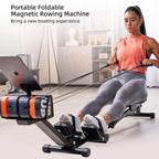 Unitree Pump Portable Home Gym Pump 4.4-44lbs Adjustable Resistance Cable Machine, Pump(Blue Orange)