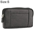 Sports Denim Universal Phone Bag Waist Bag for 5.2 inch or below Smartphones, Size: S, S S Black