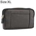 Sports Denim Universal Phone Bag Waist Bag for 6.4~6.5 inch Smartphones, Size: XL, XL XL Black