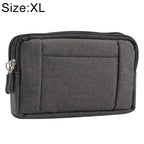 Sports Denim Universal Phone Bag Waist Bag for 6.4~6.5 inch Smartphones, Size: XL, XL XL Black