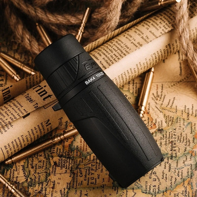 Eyeskey 10X25 Portable Monocular Binoculars Large-field Low-light Night Vision Telescope, 10X25 – Waterproof, Aluminum Alloy