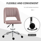 Mid-Back Swivel Home Office Chair Scallop Computer Chair