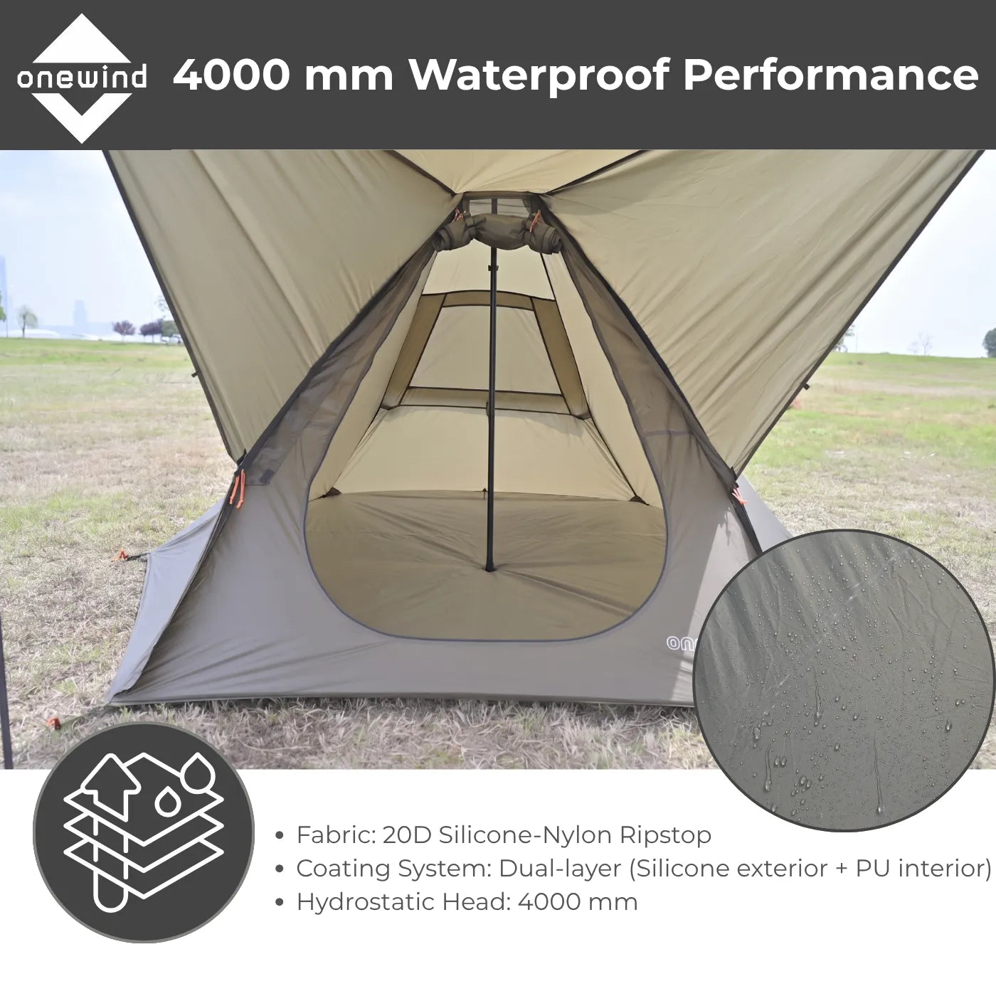 Onewind Apex Hex Duo Teepee Tent Trekking Pole Tent 2 Person
