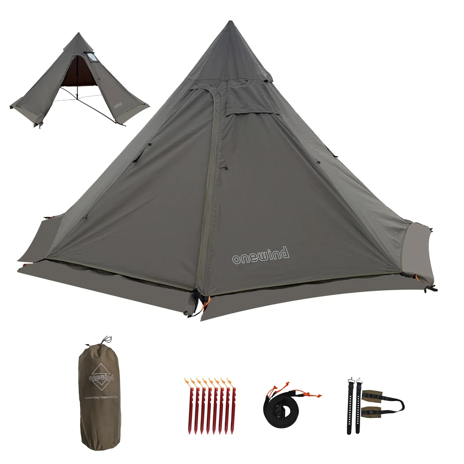 Onewind Summit Solo Teepee Hot Tent with Stove Jack