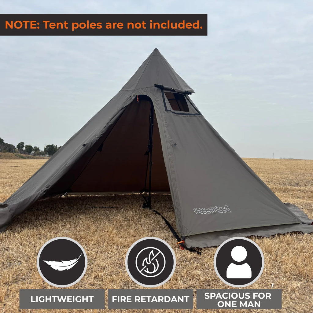 Onewind Summit Solo Teepee Hot Tent with Stove Jack