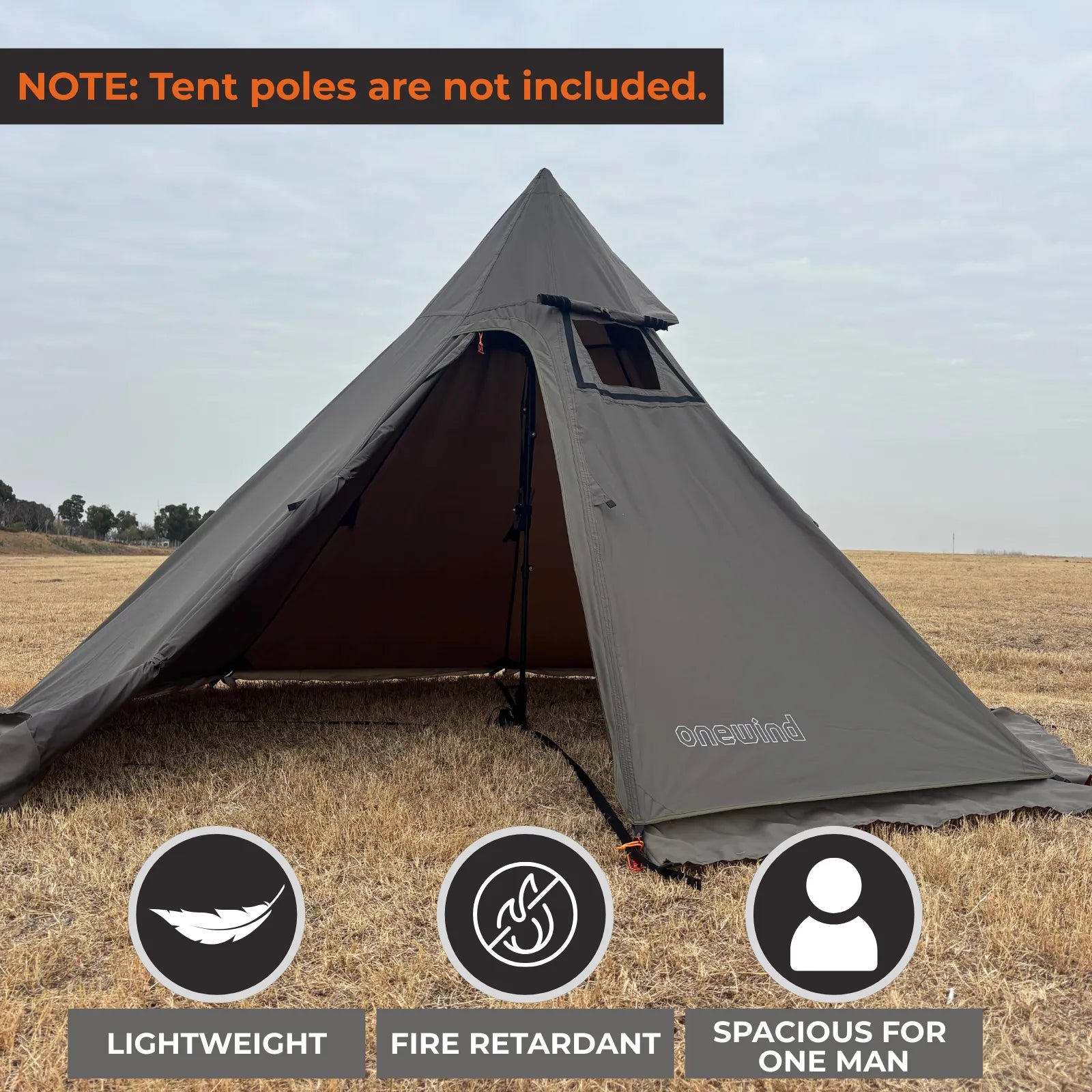 Onewind Summit Solo Teepee Hot Tent with Stove Jack