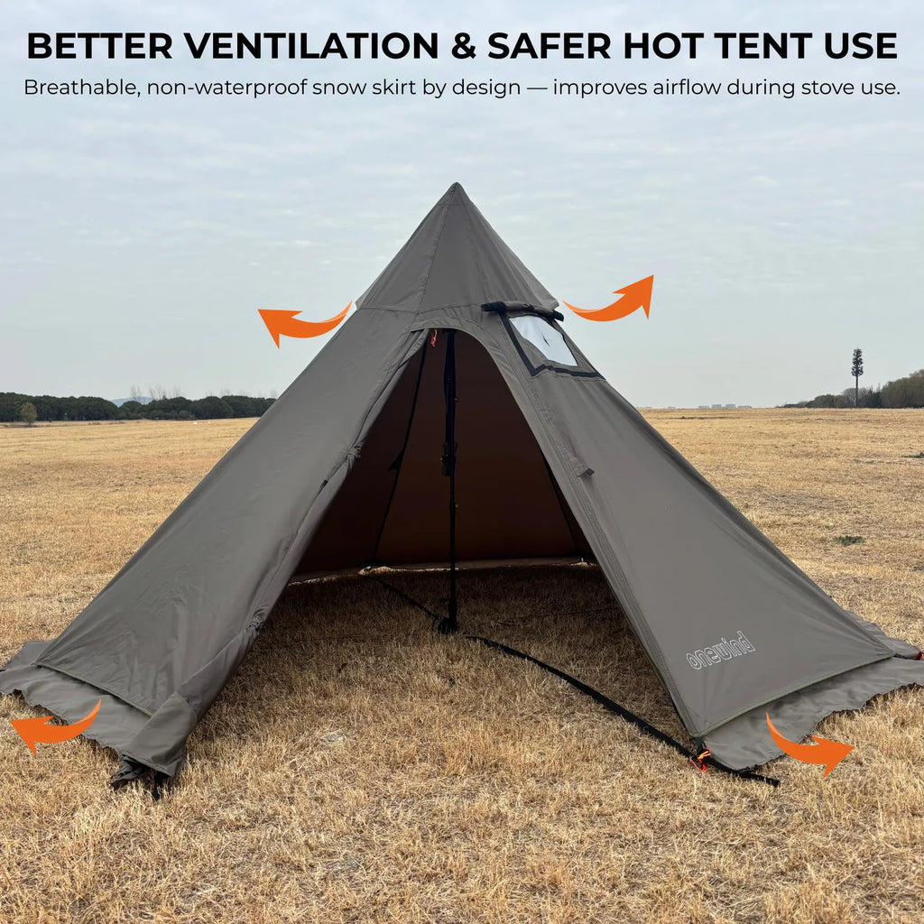 Onewind Summit Solo Teepee Hot Tent with Stove Jack