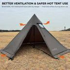 Onewind Summit Solo Teepee Hot Tent with Stove Jack