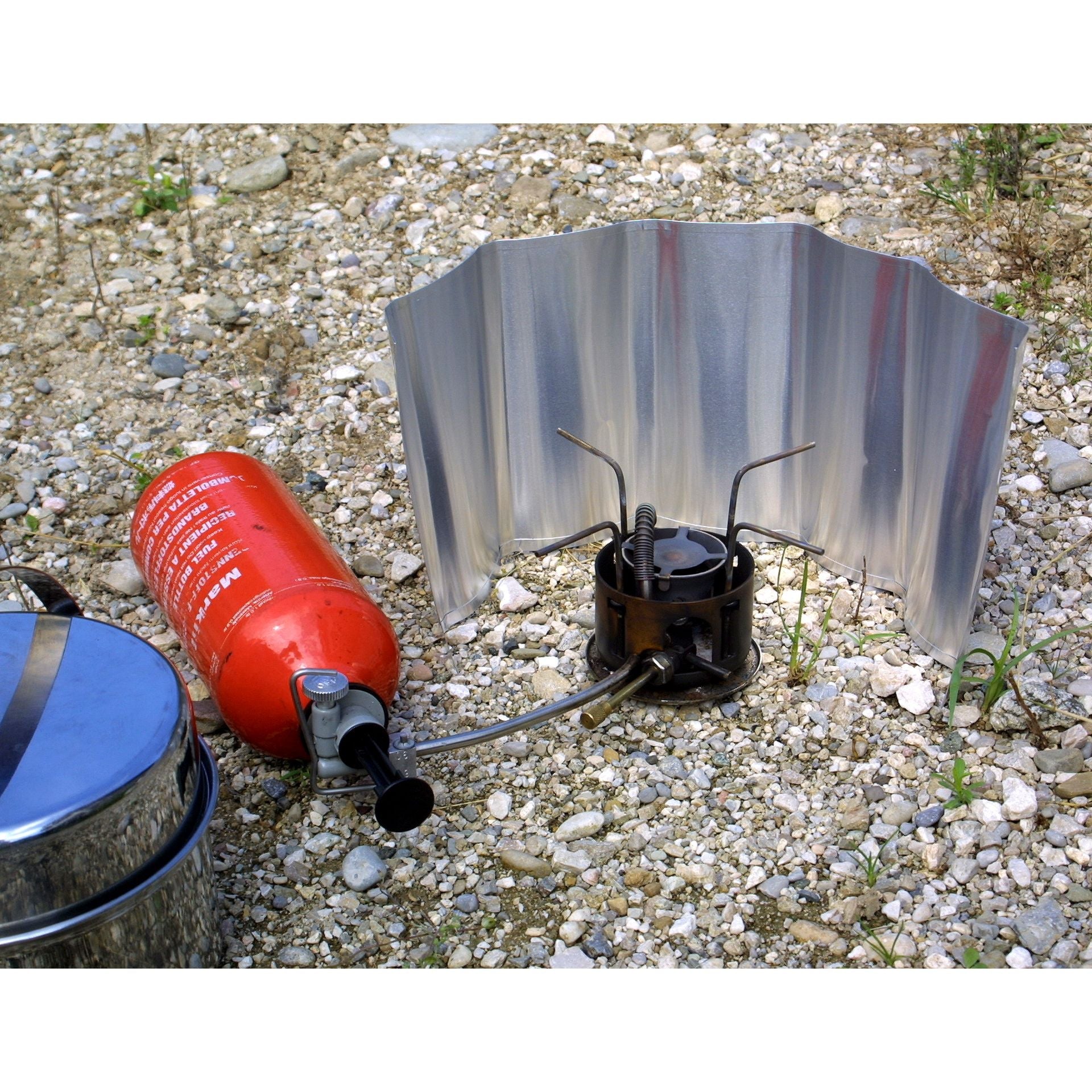 Origin Outdoors Aluminium windscreen, rollable