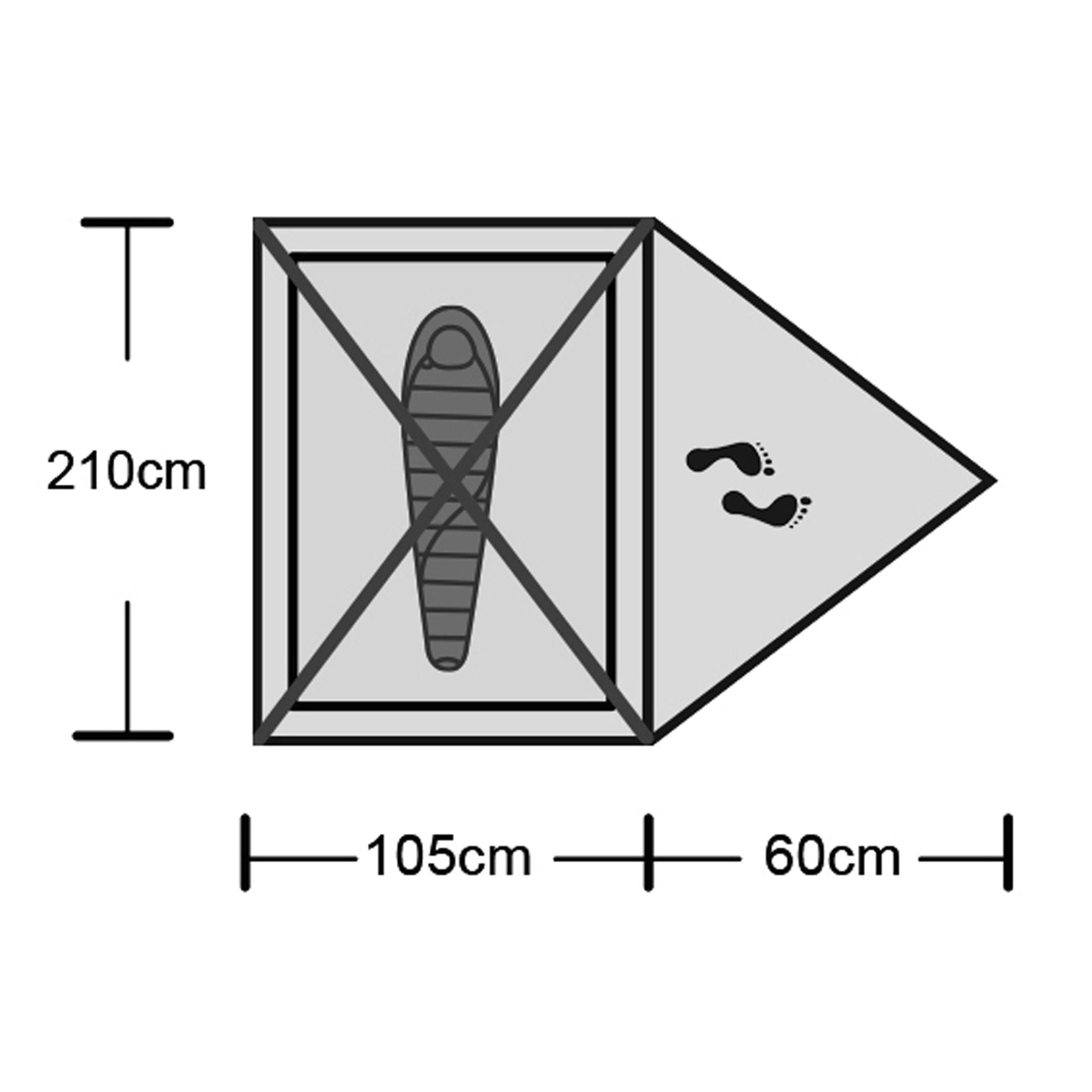 Origin Outdoors Tent 'Snugly' 1 Person