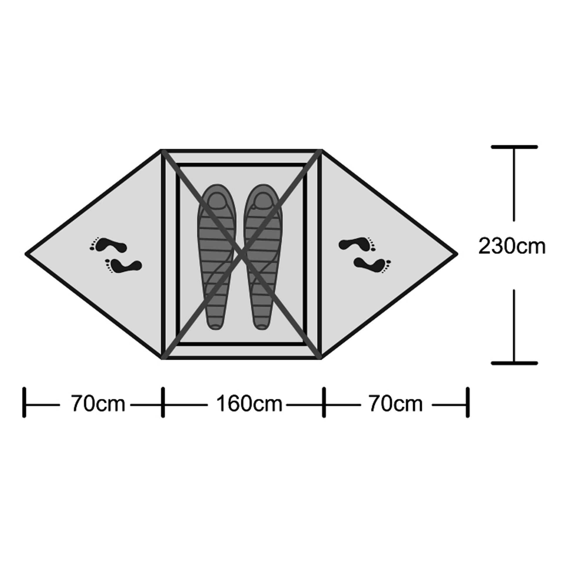 Origin Outdoors Tent 'Snugly' 2 Person