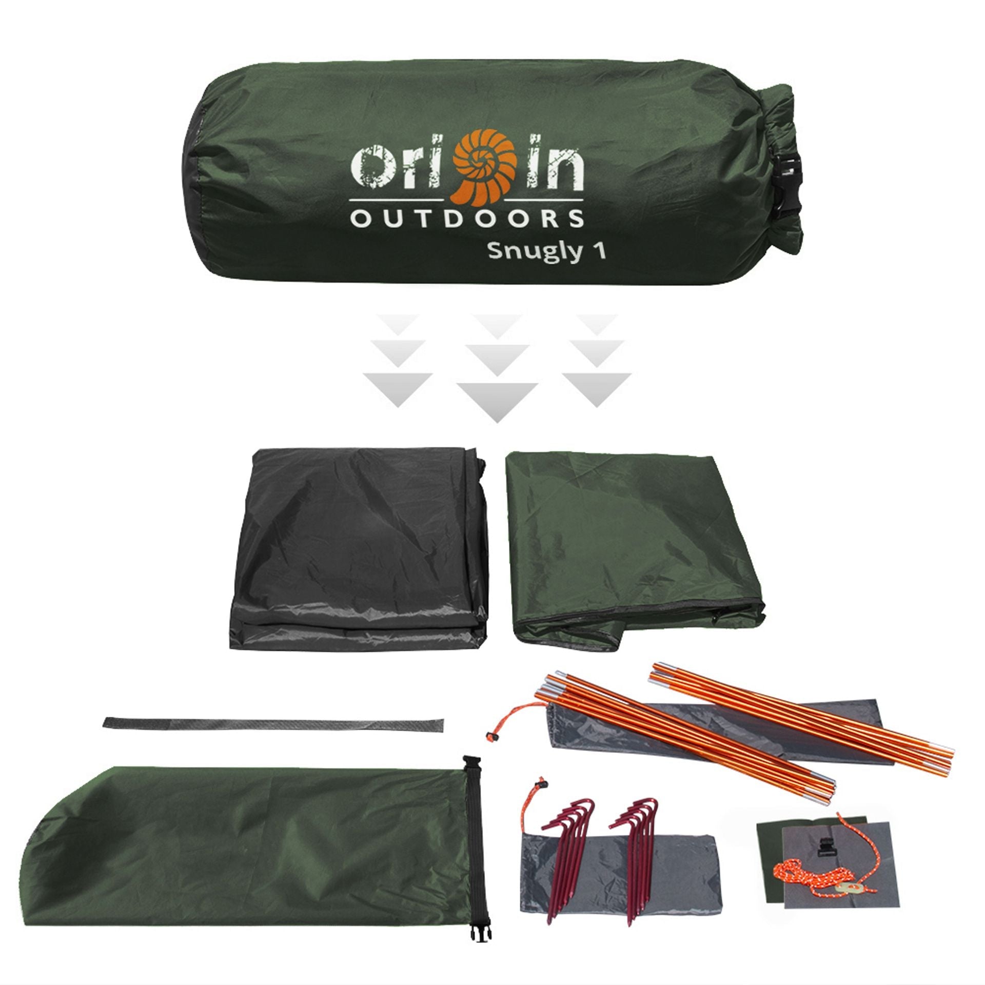 Origin Outdoors Tent 'Snugly' 1 Person