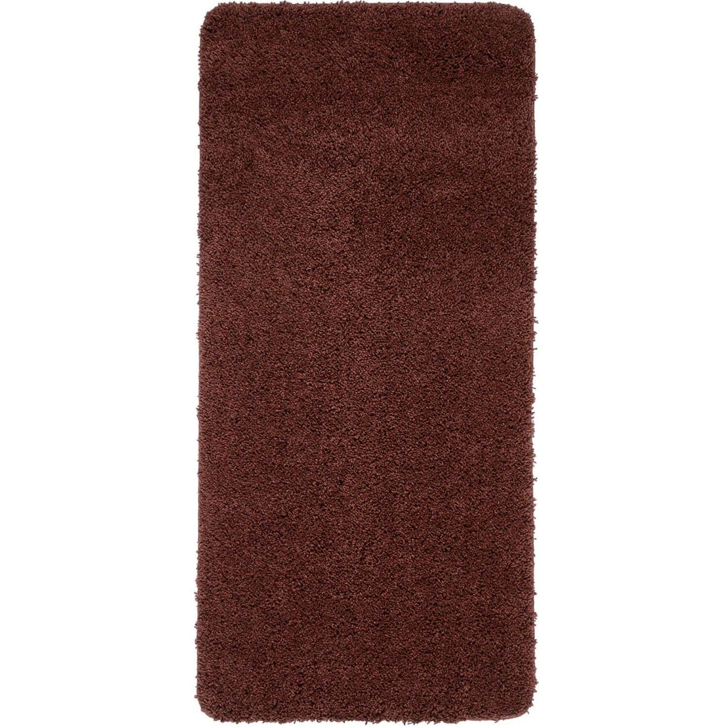 Washable Red Shaggy Rug 67X150 cm