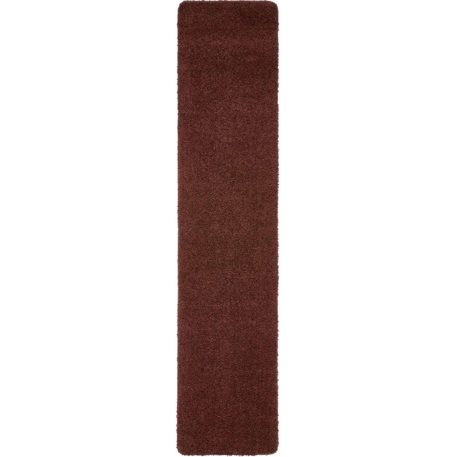 Washable Red Shaggy Rug 67X300 cm
