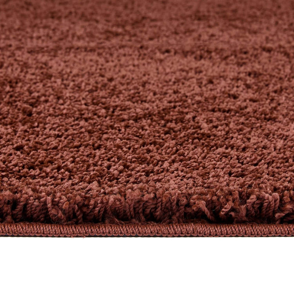 Washable Red Shaggy Rug