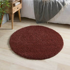 Washable Red Shaggy Rug