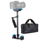 PULUZ 38.5-61cm Carbon Fibre Handheld Stabilizer for DSLR & DV Digital Video & Cameras, Load Range: 0.5-3kg, P60T Blue, P60T Red P60T Blue Blue