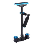 PULUZ 38.5-61cm Carbon Fibre Handheld Stabilizer for DSLR & DV Digital Video & Cameras, Load Range: 0.5-3kg, P60T Blue, P60T Red