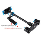 PULUZ 38.5-61cm Carbon Fibre Handheld Stabilizer for DSLR & DV Digital Video & Cameras, Load Range: 0.5-3kg, P60T Blue, P60T Red