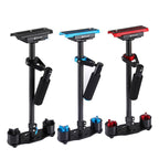 PULUZ 38.5-61cm Carbon Fibre Handheld Stabilizer for DSLR & DV Digital Video & Cameras, Load Range: 0.5-3kg, P60T Blue, P60T Red