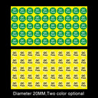 1000 PCS Round Shape QC Pass Sticker QC Pass Label