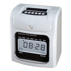 LCD Screen Electronic Time Clock Paper Card English Attendance Machine Punch Machine, Support Music Bell, LCD Screen LCD Screen