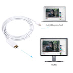1.8m Mini DisplayPort Male to HDMI Male Adapter Cable, 1.8m – Plug-and-play, 4K