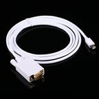 1.8m Mini DisplayPort Male to VGA Male Adapter Cable – Durable Build, Easy to Use