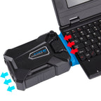 Ice Troll III Gaming Laptop Notebook Cooling Pad Mute Air Extracting Cooling Fan Turbo Heat Radiator with Appropriative USB Cable – Durable Build, Easy to Use Default Title