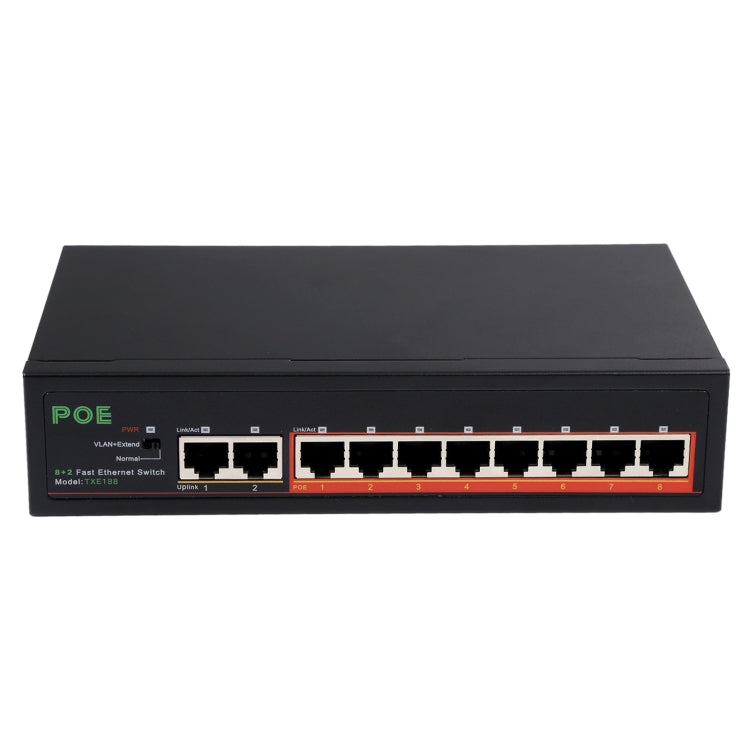 8 Ports 10/100Mbps POE Switch IEEE802.3af Power Over Ethernet Network Switch for IP Camera VoIP Phone AP Devices, 8 Ports Black – Data Transmission, TPU 8 Ports Black