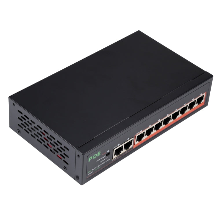 8 Ports 10/100Mbps POE Switch IEEE802.3af Power Over Ethernet Network Switch for IP Camera VoIP Phone AP Devices, 8 Ports Black – Data Transmission, TPU