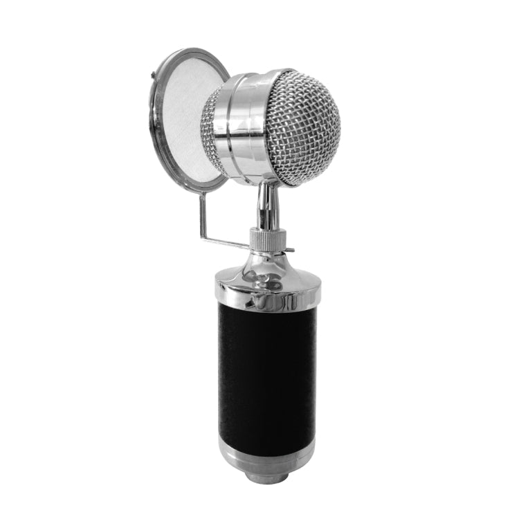 3000 Home KTV Mic Condenser Sound Recording Microphone with Shock Mount & Pop Filter for PC & Laptop, 3.5mm Earphone Port, Cable Length: 2.5m Black