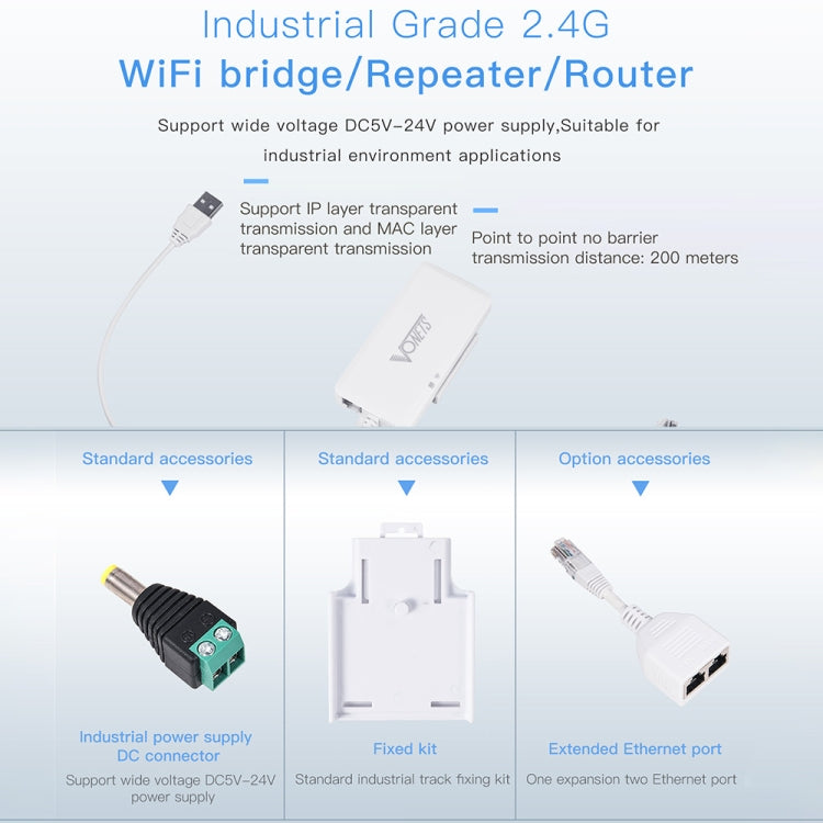 VONETS VAP11G-500S High Power CPE 20dbm Mini WiFi 300Mbps Bridge WiFi Repeater Signal Booster, Outdoor Wireless Point to Point, No Abstacle, VAP11G-500 – Durable Build, Easy to Use