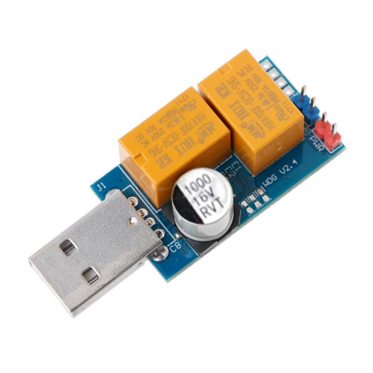 USB Watchdog Card Double Relay Unattended Automatic Restart Blue Screen Crash Timer Reboot for 24H Mining Server Gaming – Durable Build, Easy to Use
