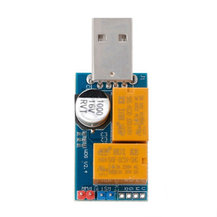 USB Watchdog Card Double Relay Unattended Automatic Restart Blue Screen Crash Timer Reboot for 24H Mining Server Gaming – Durable Build, Easy to Use