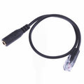 3.5mm Jack to RJ9 PC / Mobile Phones Headset to Office Phone Adapter Convertor Cable, Length: 32cm – Durable Build, Easy to Use Default Title