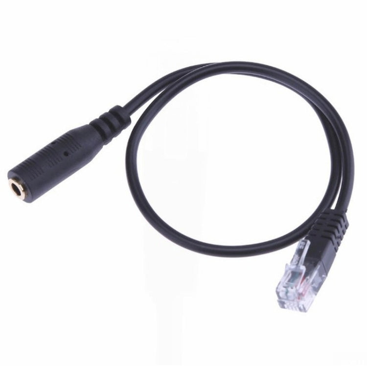 3.5mm Jack to RJ9 PC / Mobile Phones Headset to Office Phone Adapter Convertor Cable, Length: 32cm – Durable Build, Easy to Use Default Title