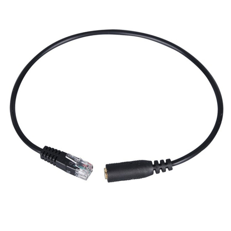 3.5mm Jack to RJ9 PC / Mobile Phones Headset to Office Phone Adapter Convertor Cable, Length: 32cm – Durable Build, Easy to Use