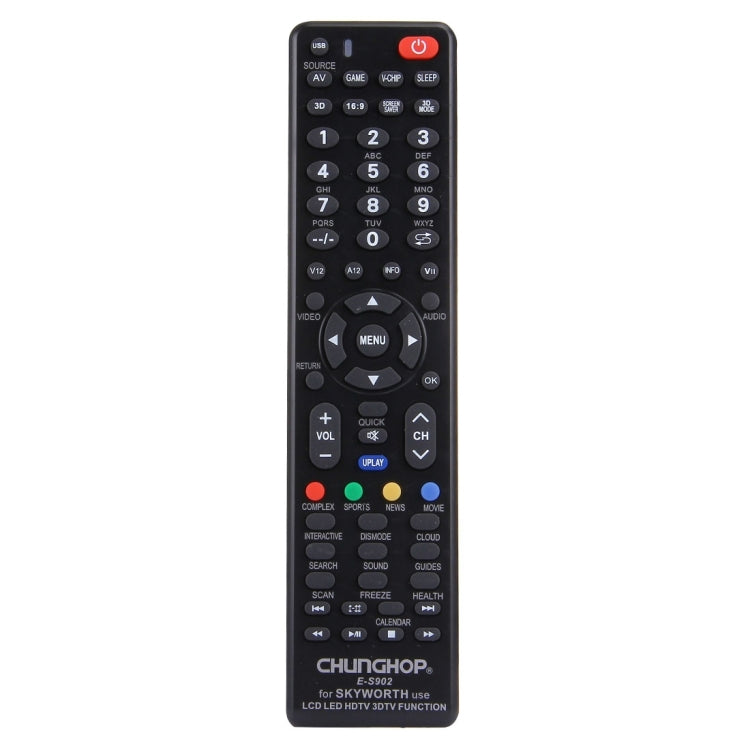 CHUNGHOP E-S902 Universal Remote Controller for SKYWORTH LED TV / LCD TV / HDTV / 3DTV, for SKYWORTH TV for SKYWORTH TV