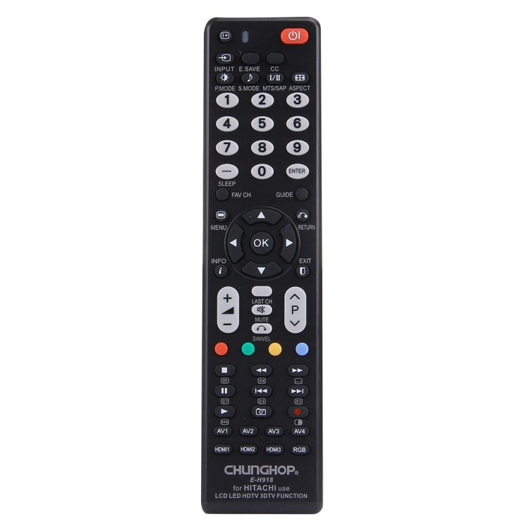 CHUNGHOP E-H918 Universal Remote Controller for HITACHI LED TV / LCD TV / HDTV / 3DTV, for HITACHI TV for HITACHI TV