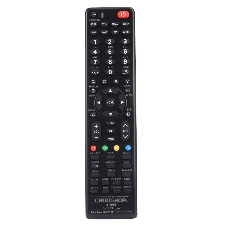 CHUNGHOP E-T908 Universal Remote Controller for TCL LED TV / LCD TV / HDTV / 3DTV, for TCL TV for TCL TV