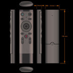 Q5 2.4G RF 3D Brushed Fashion Sense Universal Voice Version Air Mouse Remote Controller